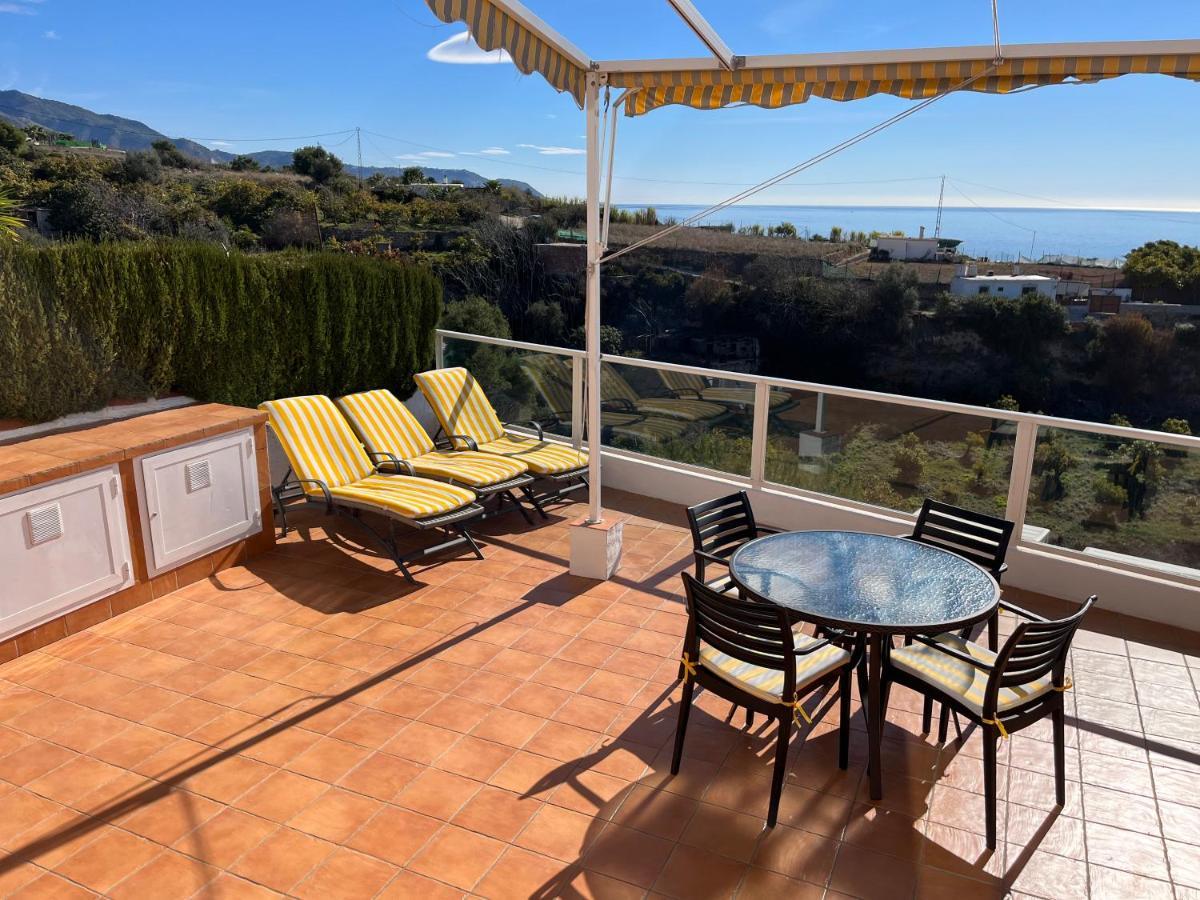 Delightful Burriana House With Magnificent Beach & Sea Views. Nerja Εξωτερικό φωτογραφία